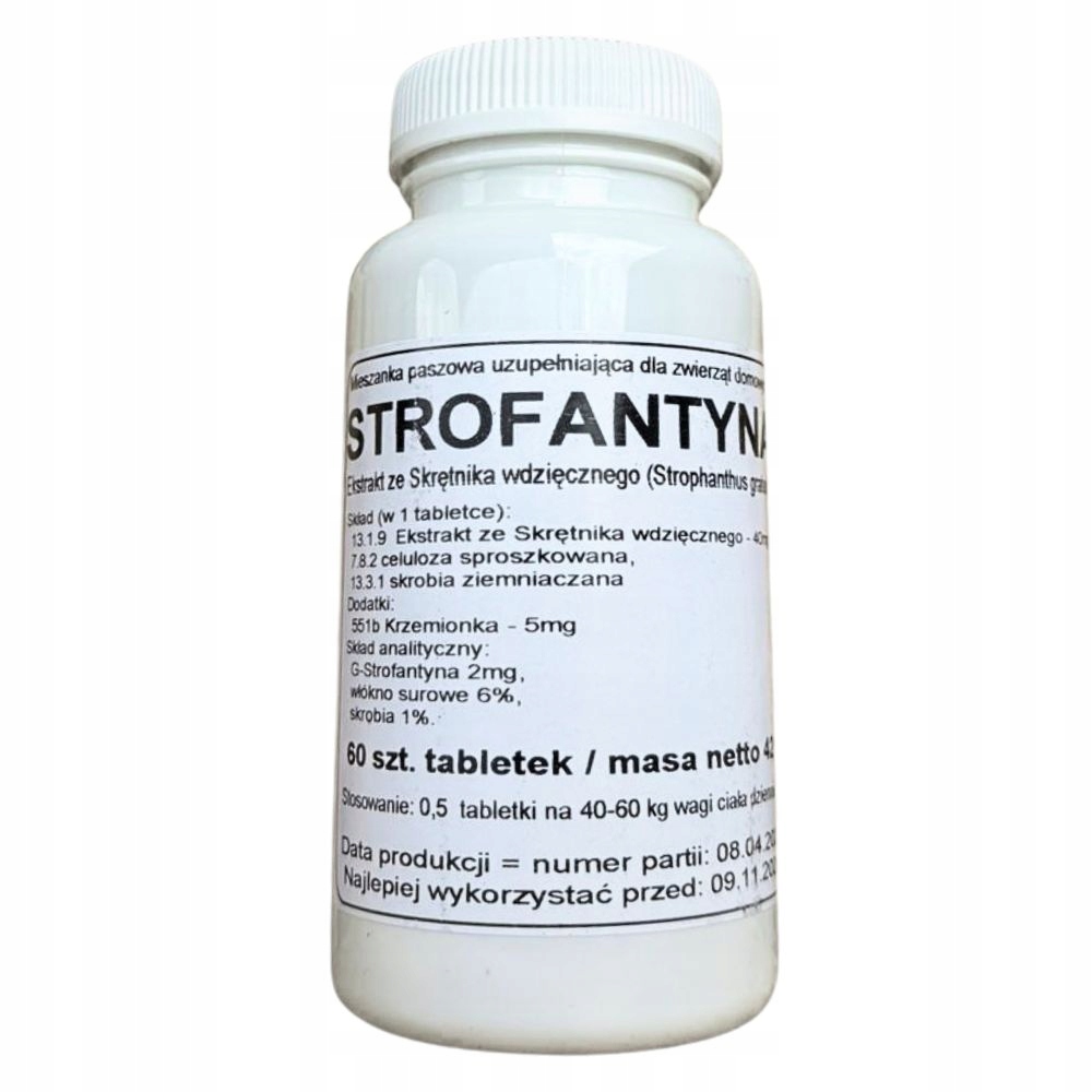 Podkowa Strofantyna 60 szt. Naturalny Skuteczny