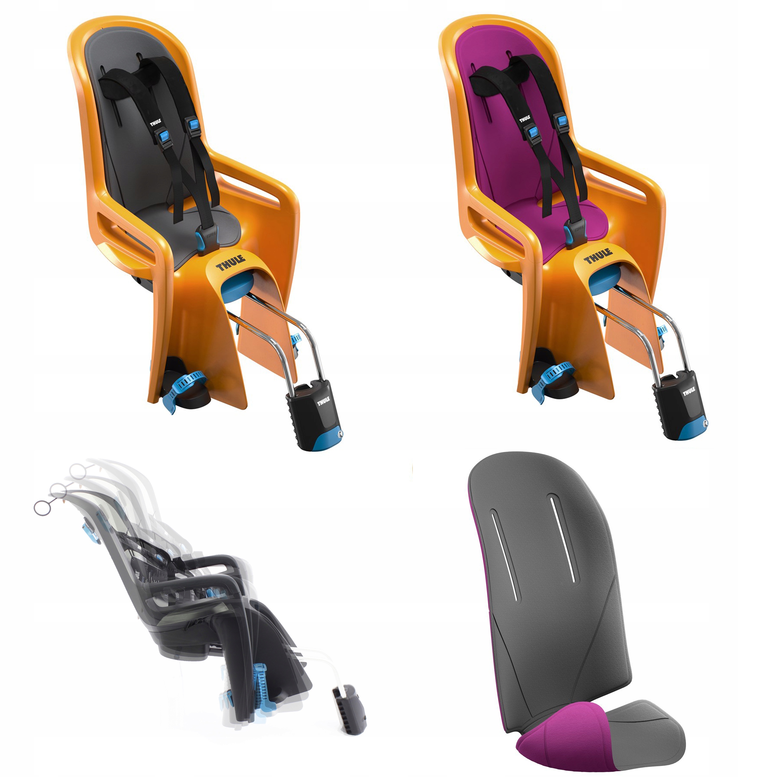 

Thule fotelik rowerowy RideAlong zinnia Odchylany