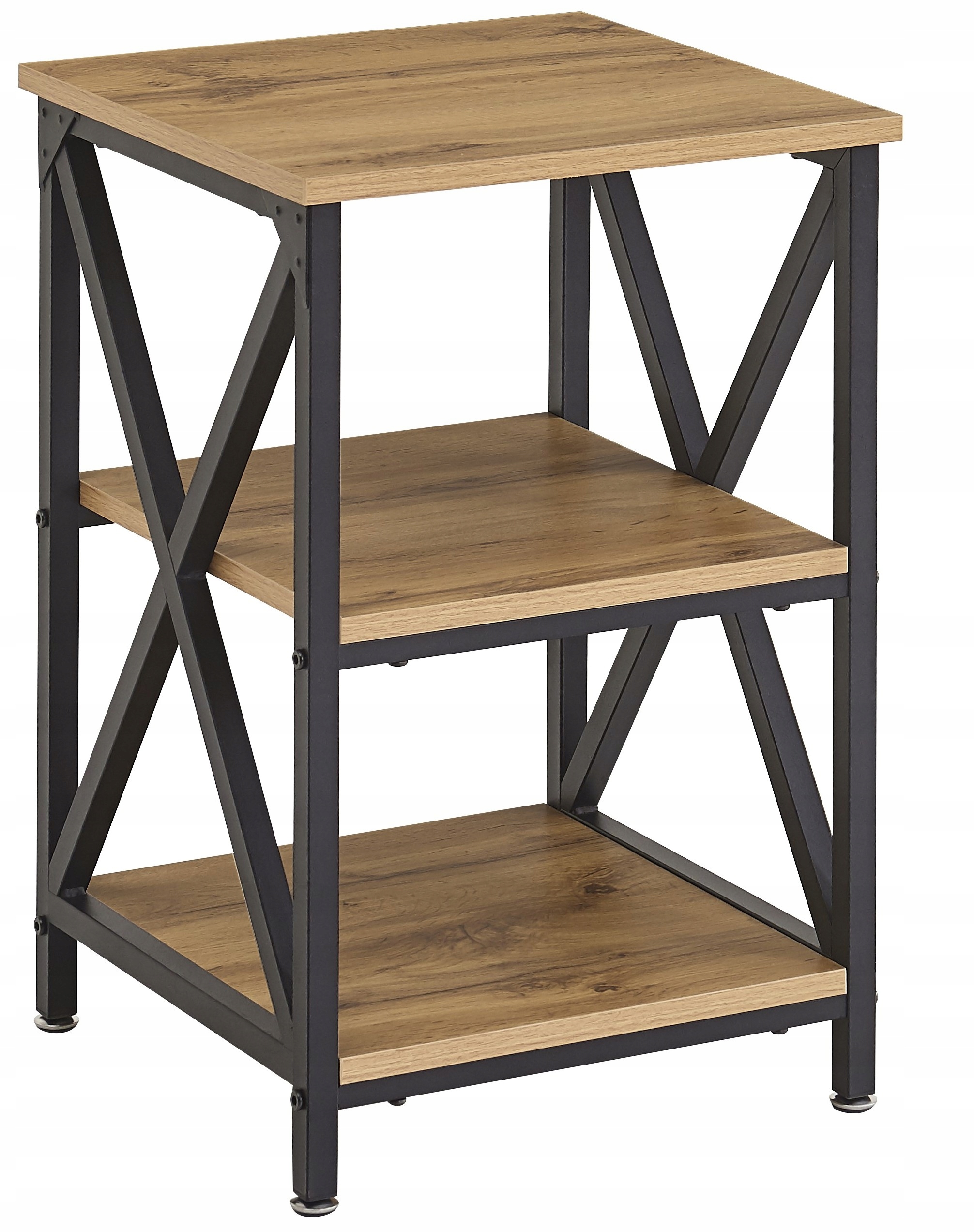 Regál , Bočný Stolík, Nočná Skrinka, Loft Priemyselná Retro Skrinka Regál , 60 CM