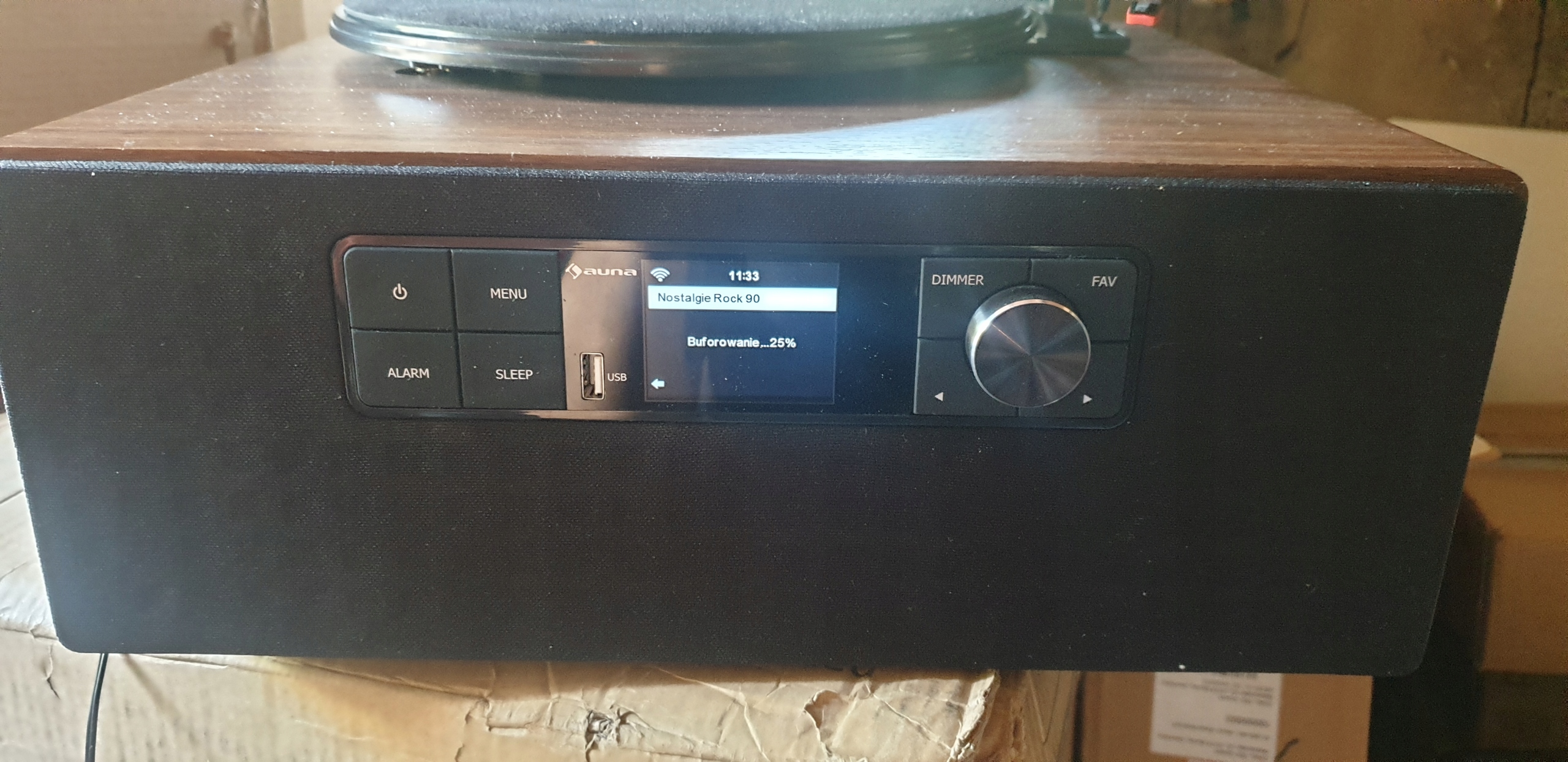 Connect Vinyl Cube gramofon internet/ DAB+/UKF USB Marka Auna