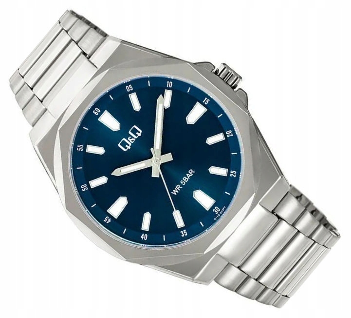 Pánské Sportovní Vodotěsné Hodinky 50 M Na Náramku Q&q Q11C-003P 42 mm