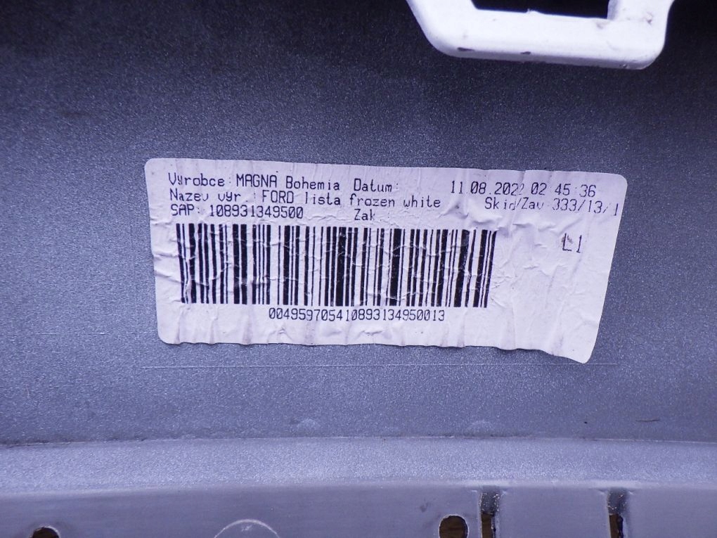 FORD TRANSIT CONNECT MK3 III 22- FRONTSTOSSSTANGE LEISTE SCHUTZLEISTE OBEN