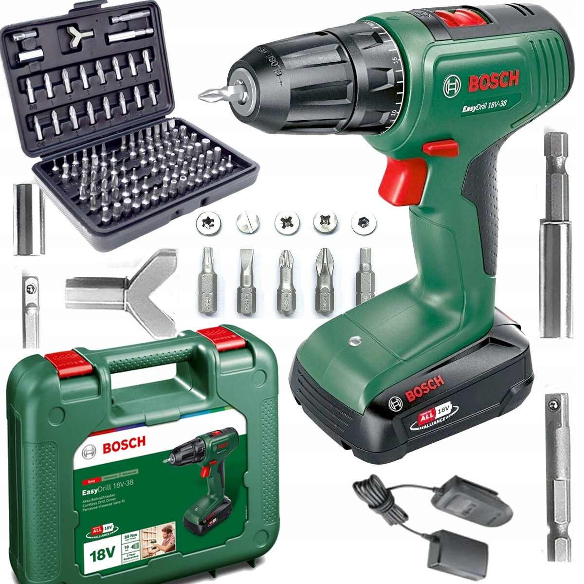 

Wiertarko-wkrętarka 18 V 38 Nm EasyDrill 2Ah Bosch