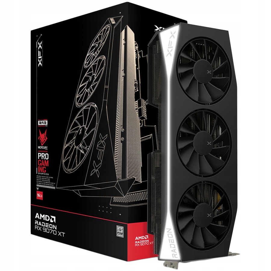 Grafická karta Xfx Mercury Amd Radeon Rx 9070XT 16GB GDDR6 HDMI/3xDP