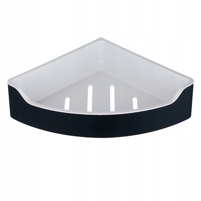 Aqualine Samba rohová polička do sprchového koutu 218x63x218 mm černá Sb