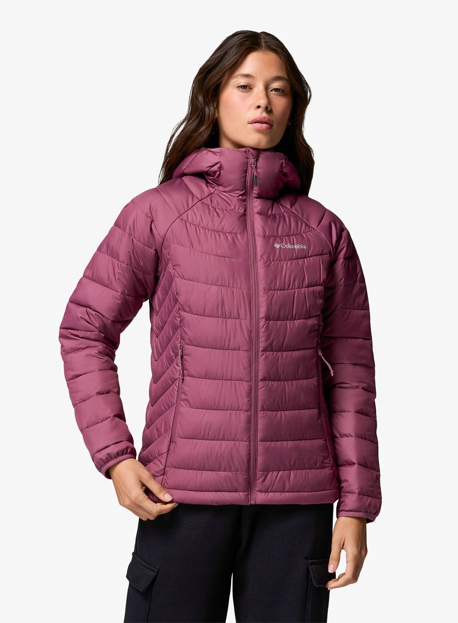 Dámská zateplená bunda Columbia Powder Lite II Hooded Jacket a. mauve Xs