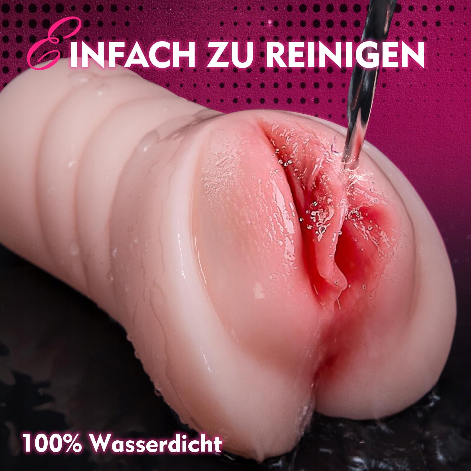 REALISTISCHER Masturbator Dla Mężczyzn 2w1 Z Cockringiem I Kanałem 5D — miniatura 5