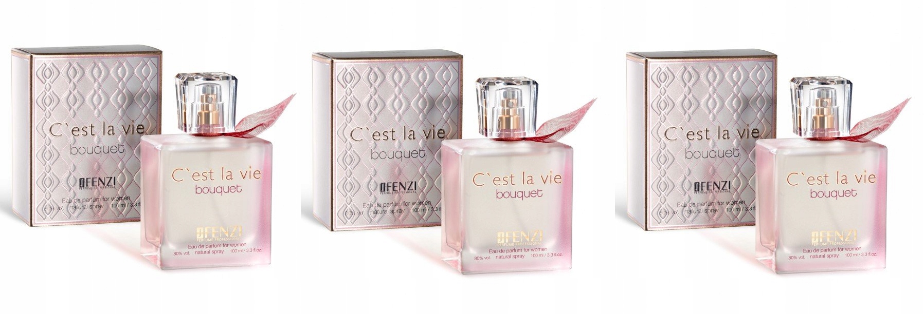 Jfenzi C'est La Vie Bouquet 3x100 ml dámská parfémovaná voda