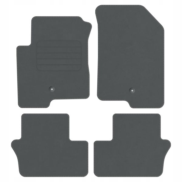 Dodge Caliber 06-11 velurové koberce Comfort Šedé
