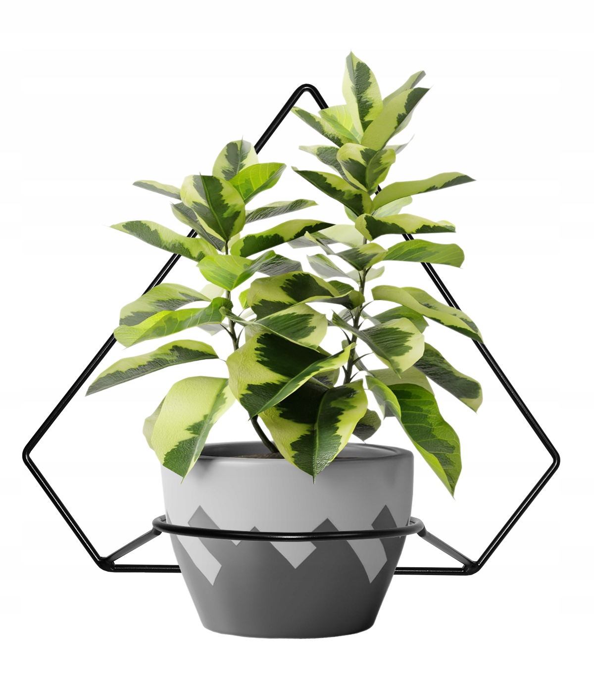 

Kwietnik Ścienny Metalowy 37/41cm czarny