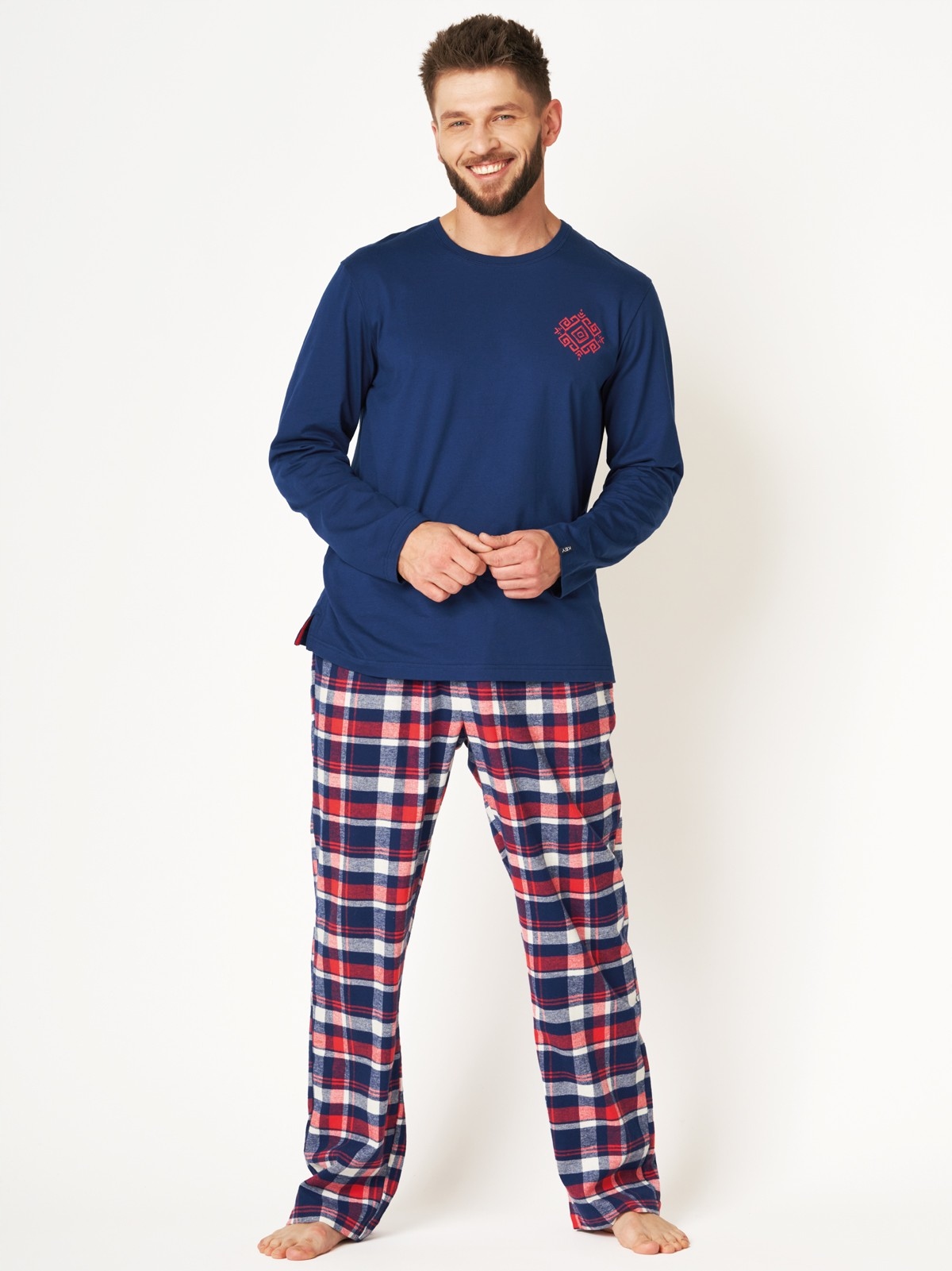 Pánské Pyžamo Mns 613 Dr XXL tmavě modré