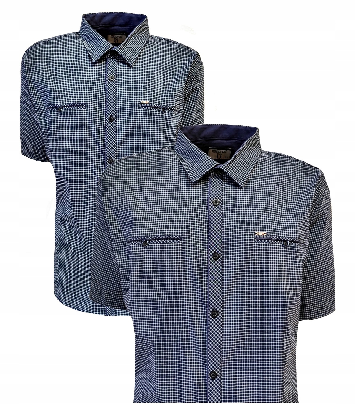 Pánská sportovní košile bavlna s kostkovaným vzorem 4XL nadměrná velikost Bagarda