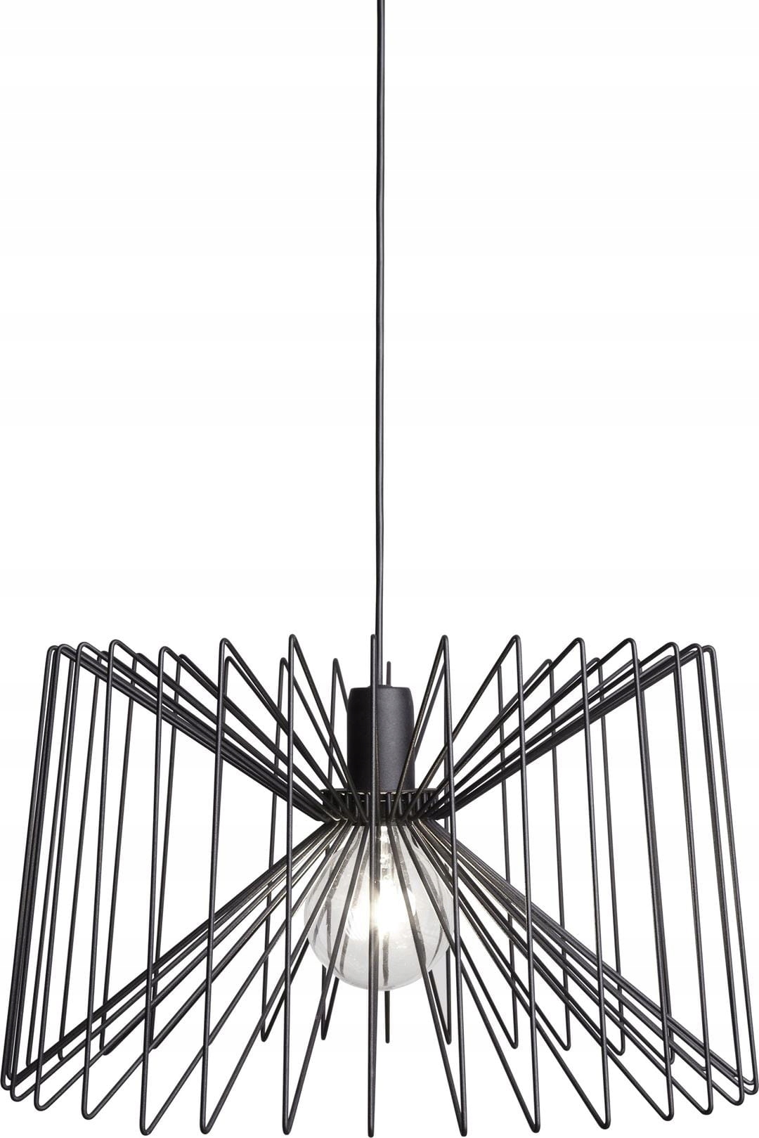 Nowodvorski Závěsná lampa Ness Černá Kovová E27 60W Nastavitelná