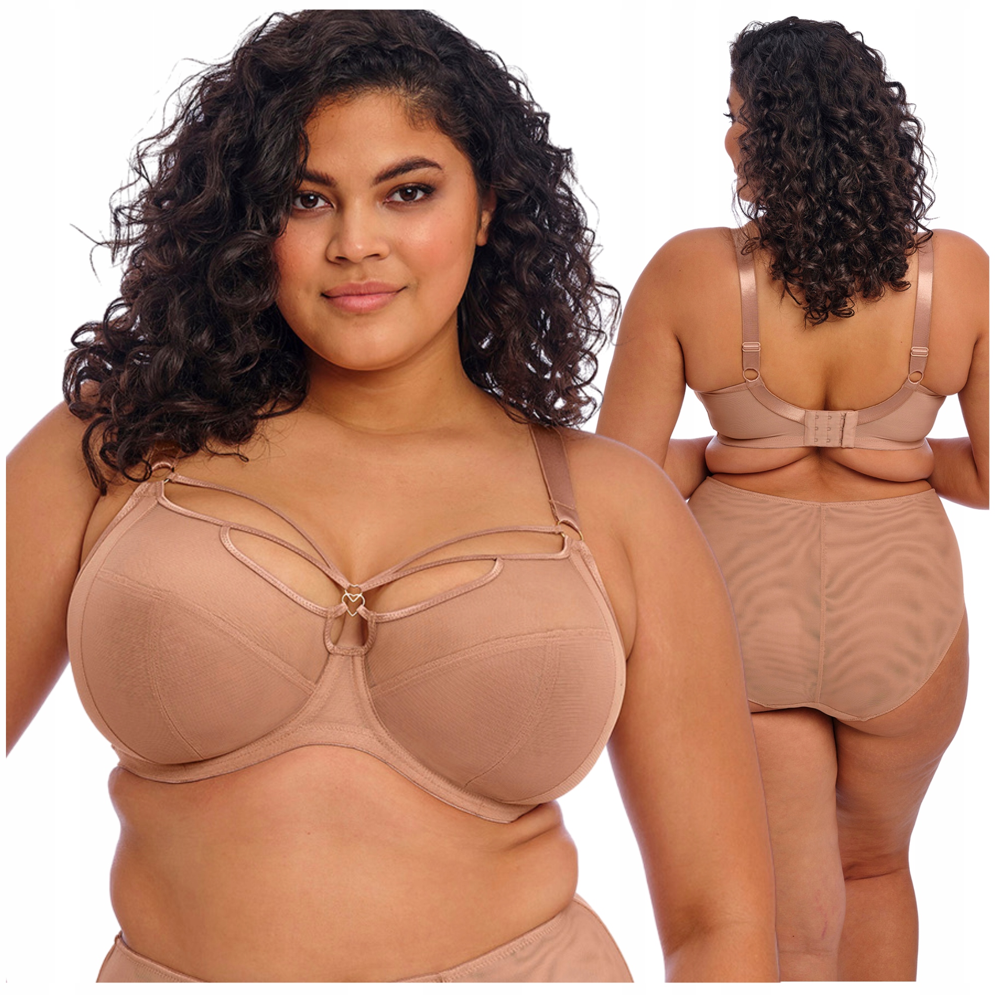 Měkká podprsenka typu soft strapsy Elomi Sachi Cafe Au Lait Béžová 42G/95I