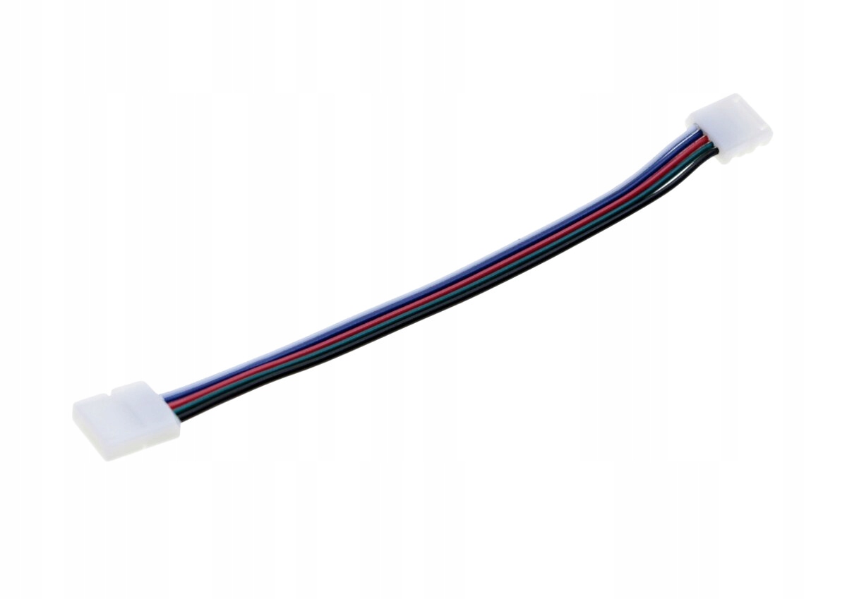 Złączka dwustronna 10 mm RGBW z przewodem