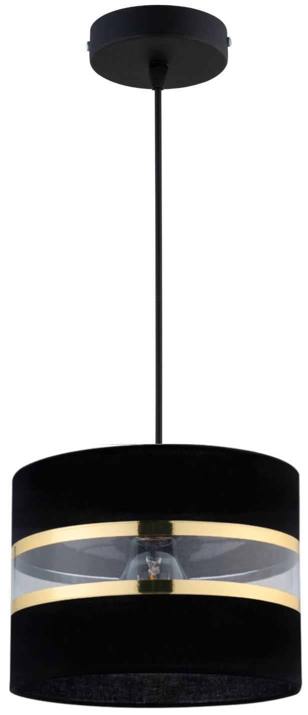 

Lampa Wisząca Sufitowa Abażur Led Czarny