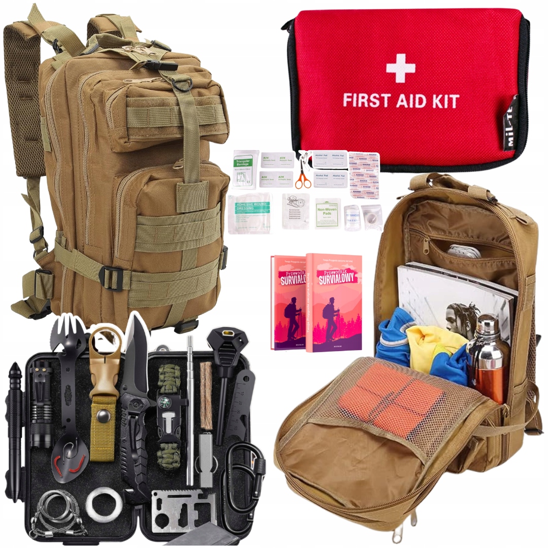 Gotowy Kit Bushcraft Nastolatka Harcerza Podróżnika Chłopca