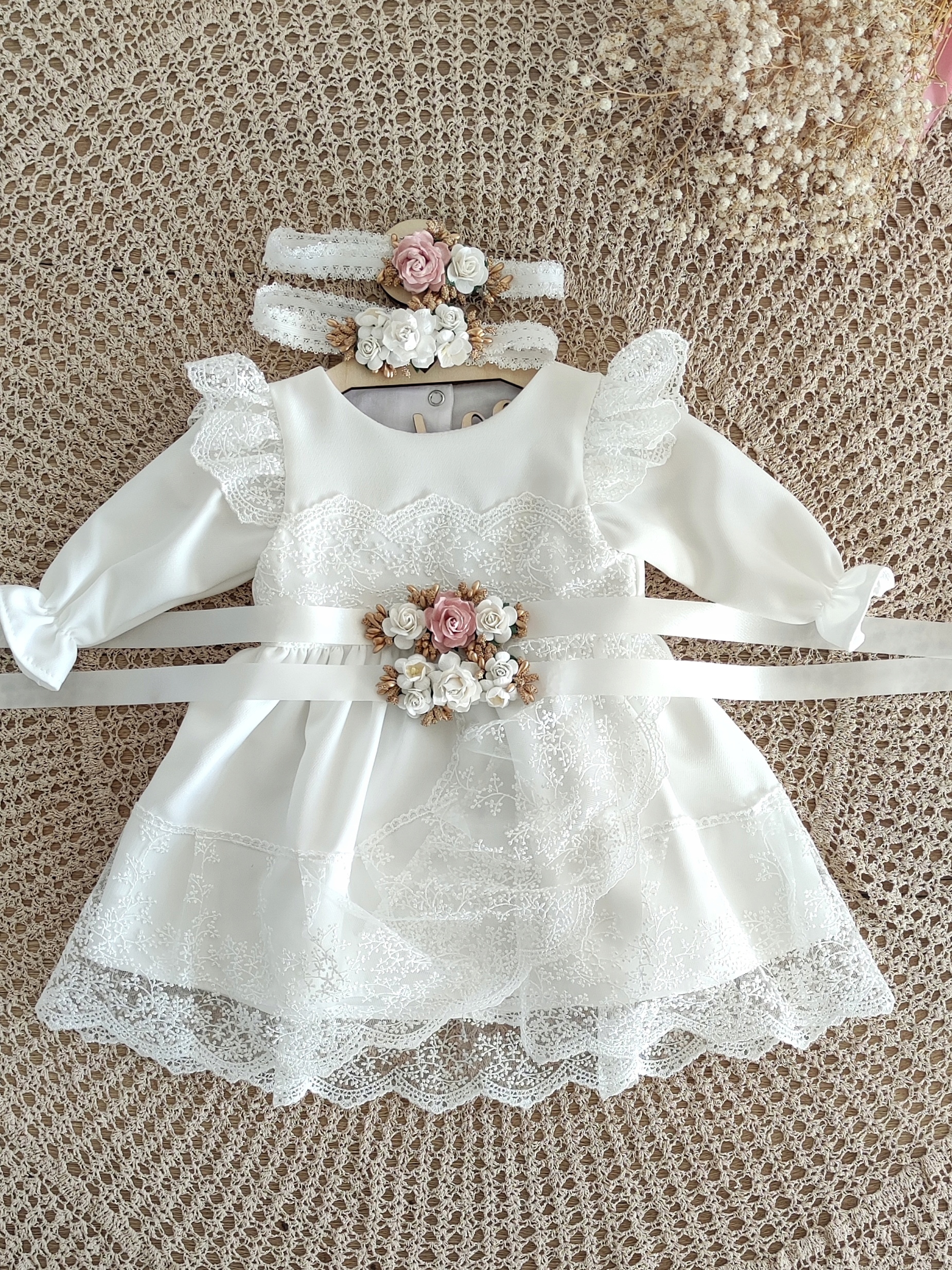 Sukienka do chrztu dla dziewczynki ALICJA 62 ecru Marka Inna marka