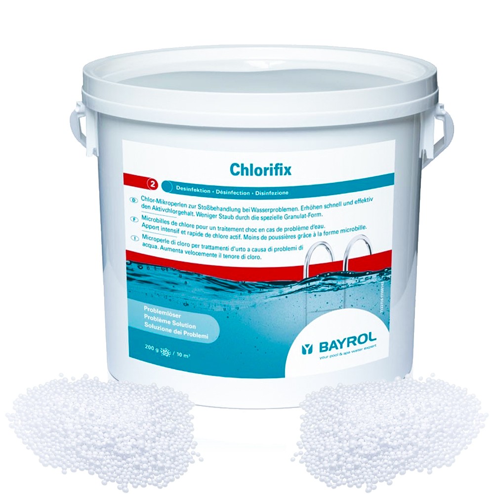 Chlor do Basenu Bayrol Chlorifix Supreme Szokowa dezynfekcja AntyGLON 5kg