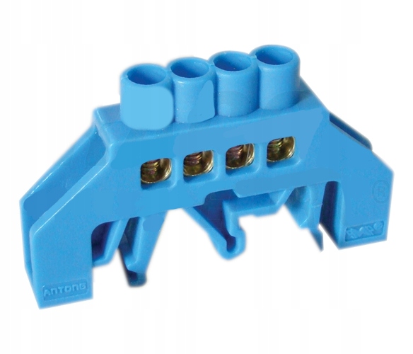 

Izolowana Szyna Niebieska Listwa Mostek 100A 6x9mm