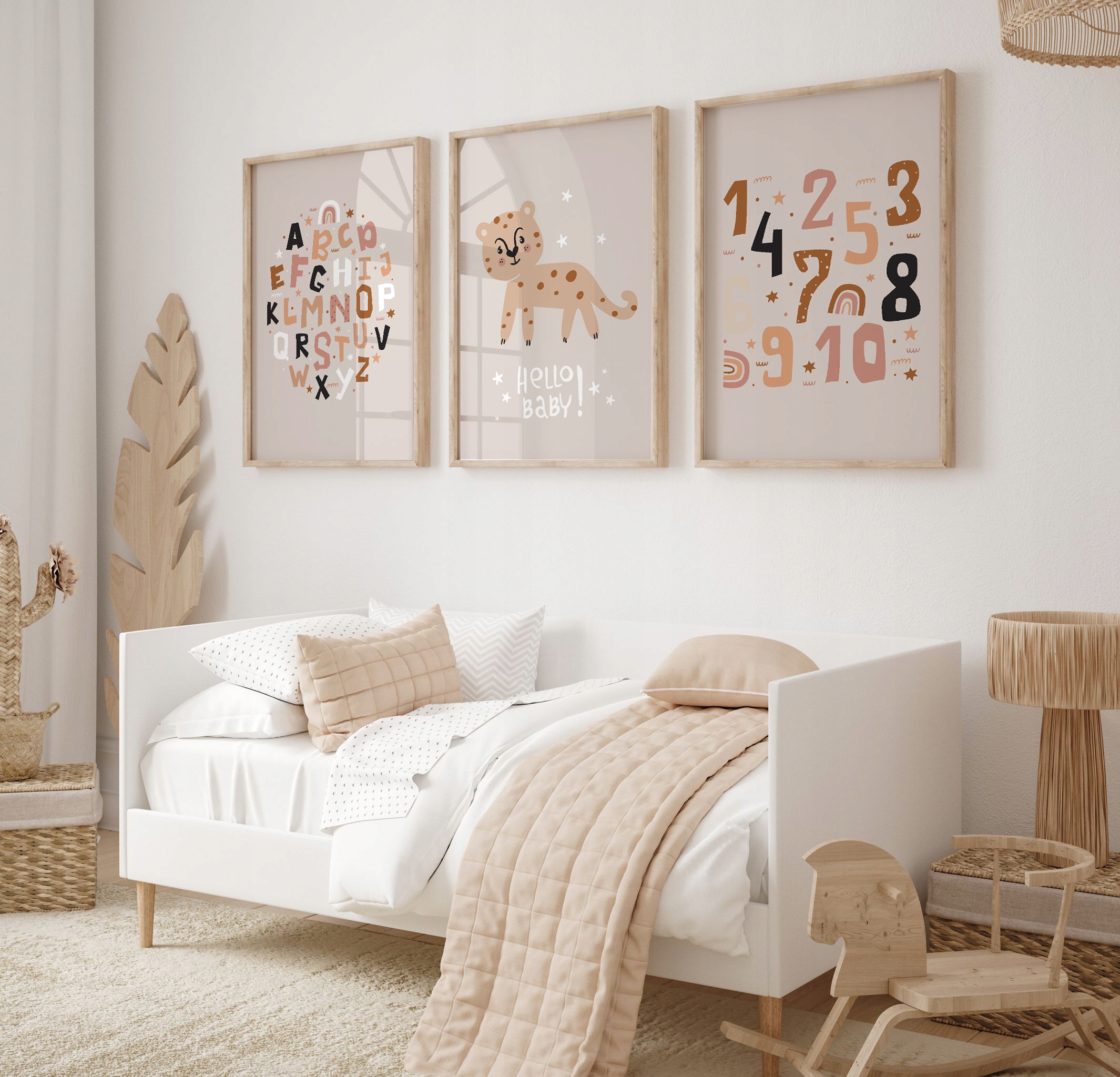 Zestaw 3 plakaty A3 Tygrys Boho Różne wzory Bohater Inny