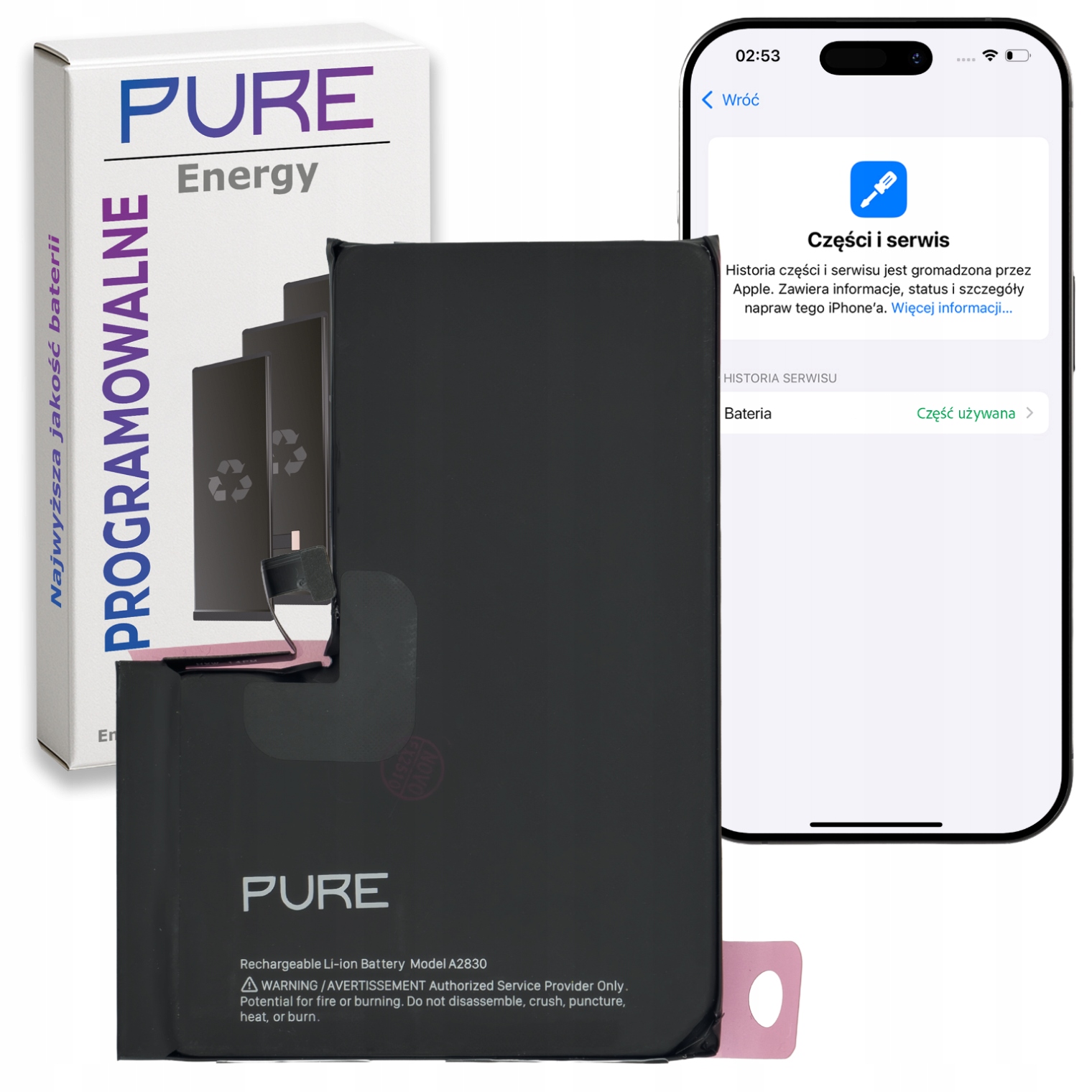 Baterie bez sdělení pro iPhone 14 Pro Max Pure, programovatelná, 4323 mAh