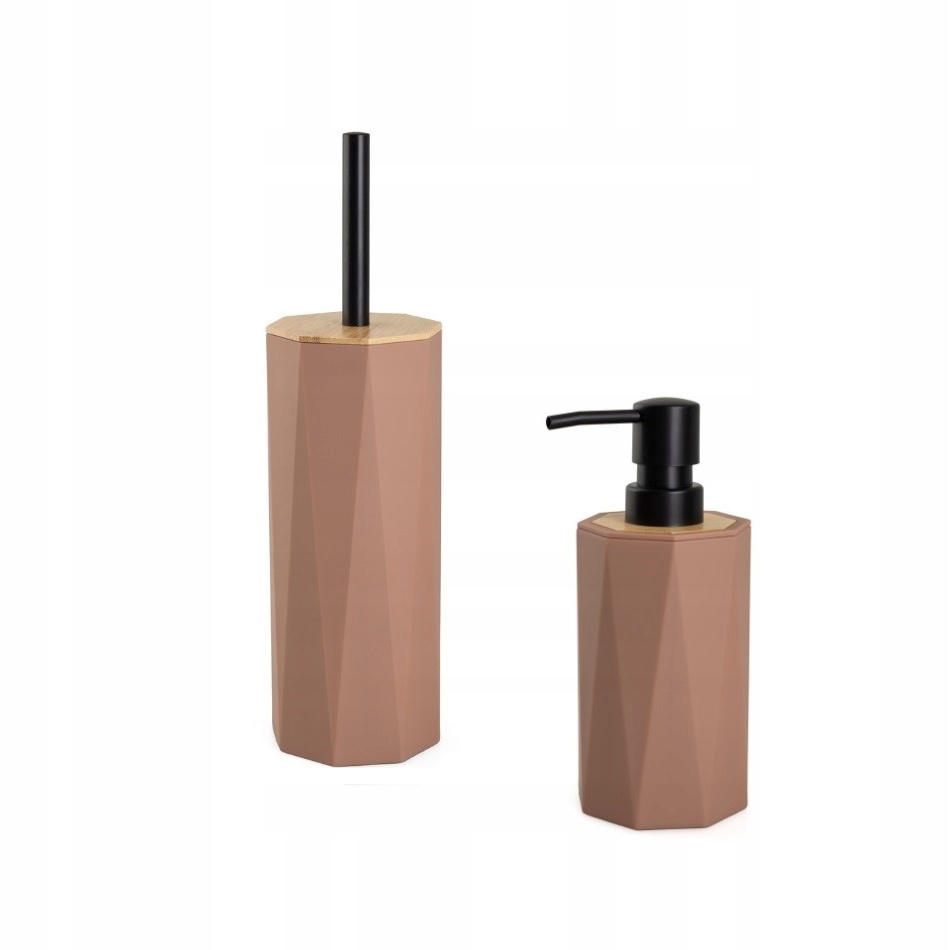 Mocha Mousse Kompletní koupelnová sada z Abs a bambusu