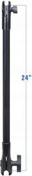 Ram Mount Dlhé rameno 24'' s zásuvkami B a C RAP-CB-201-24U