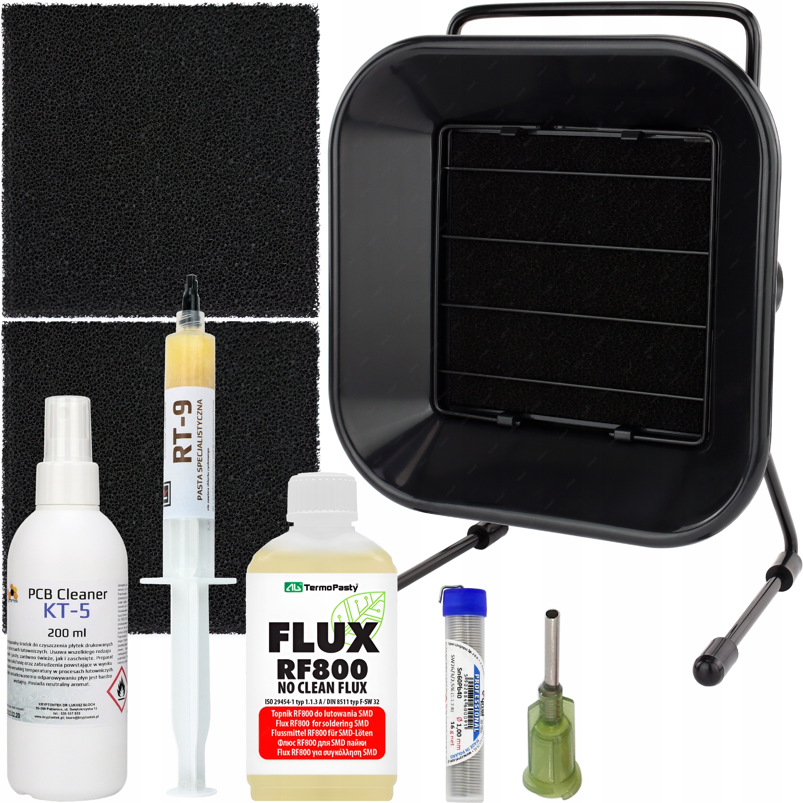 Sada Odsávače Kouře Reball 493-1 30W KT-5 RF800 Cín Flux Tavidlo RT-9