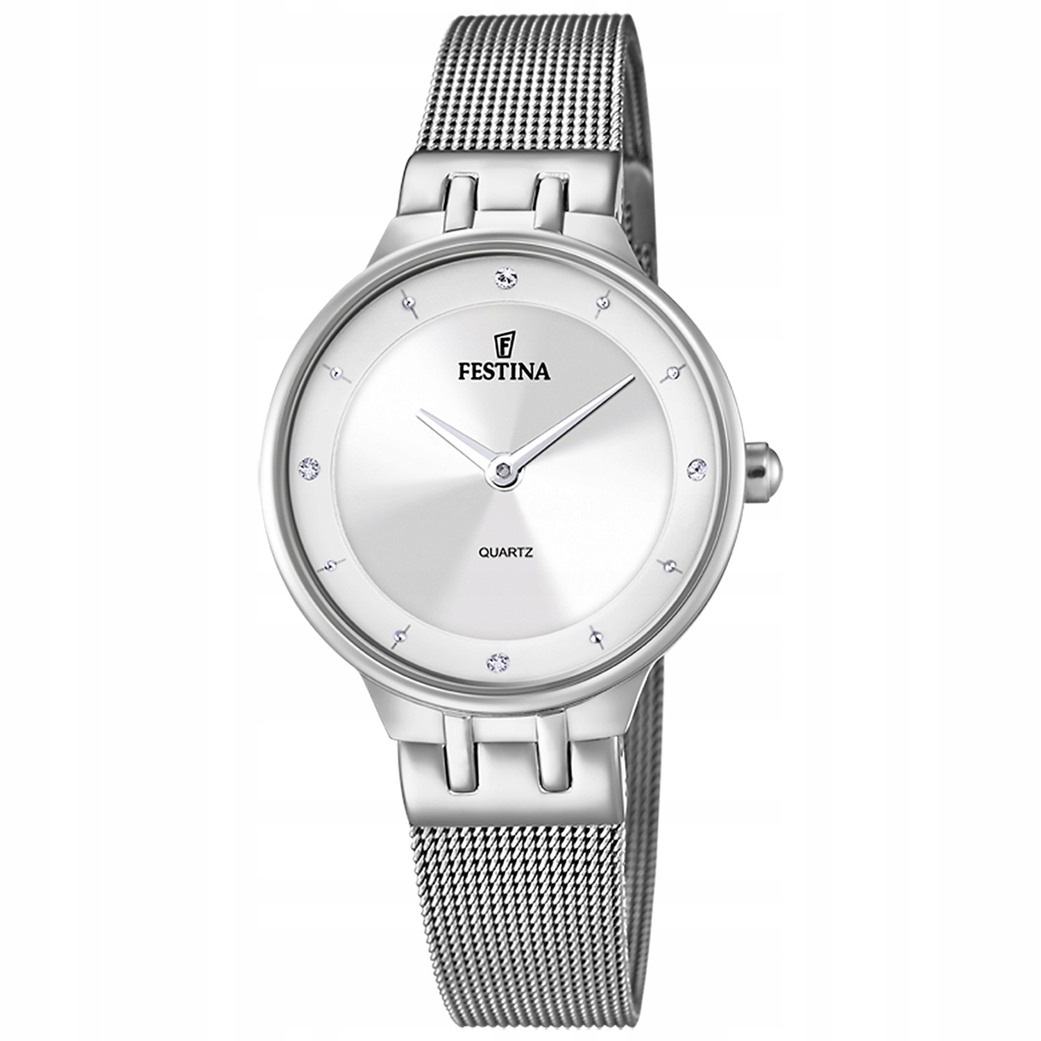 Dámské hodinky Festina F20597-1 Zirkony stříbrné