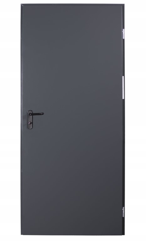 Vnější ocelové dveře technické 70x200cm antracit univerzální pevné
