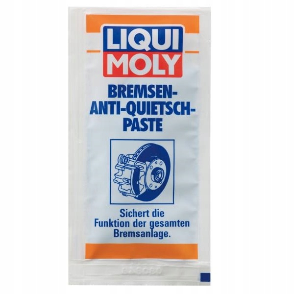 PASTA WYCISZAJĄCA PISZCZENIE UKŁADU HAMULCOWEGO