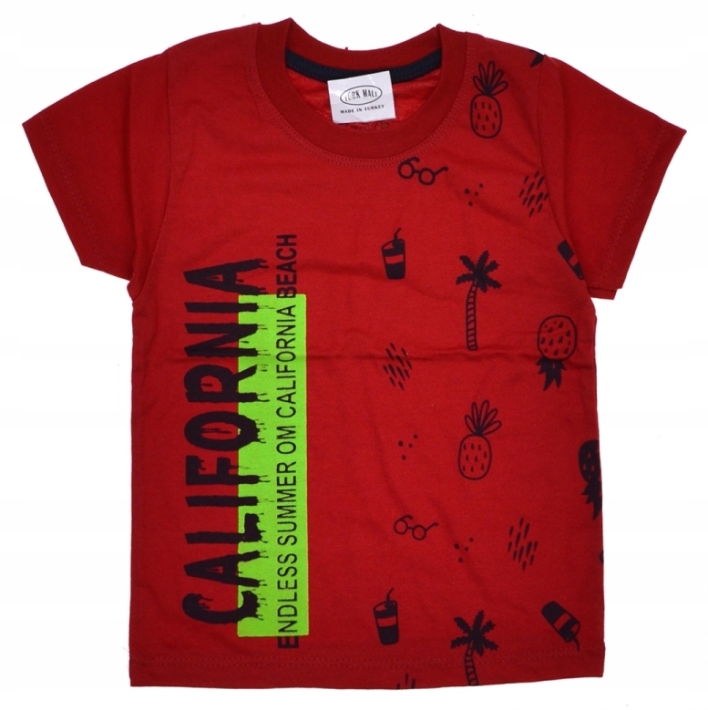 

T-shirt bluzka Koszulka czerwony California 146