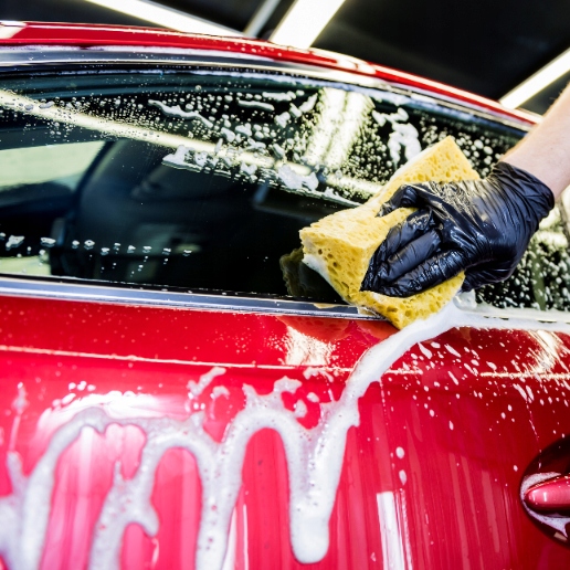 VIRAGE Gąbka Obszyta Perforowanż Irchą Syntetyczną do Szyb i Luster Producent Moje Auto