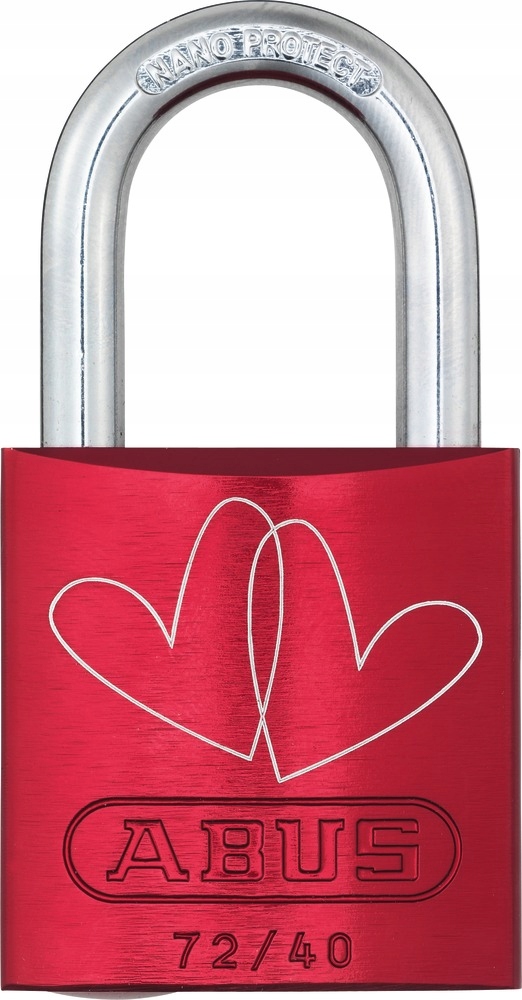 Hliníkový visací zámek Abus 72/40 Love Lock pro zamilované