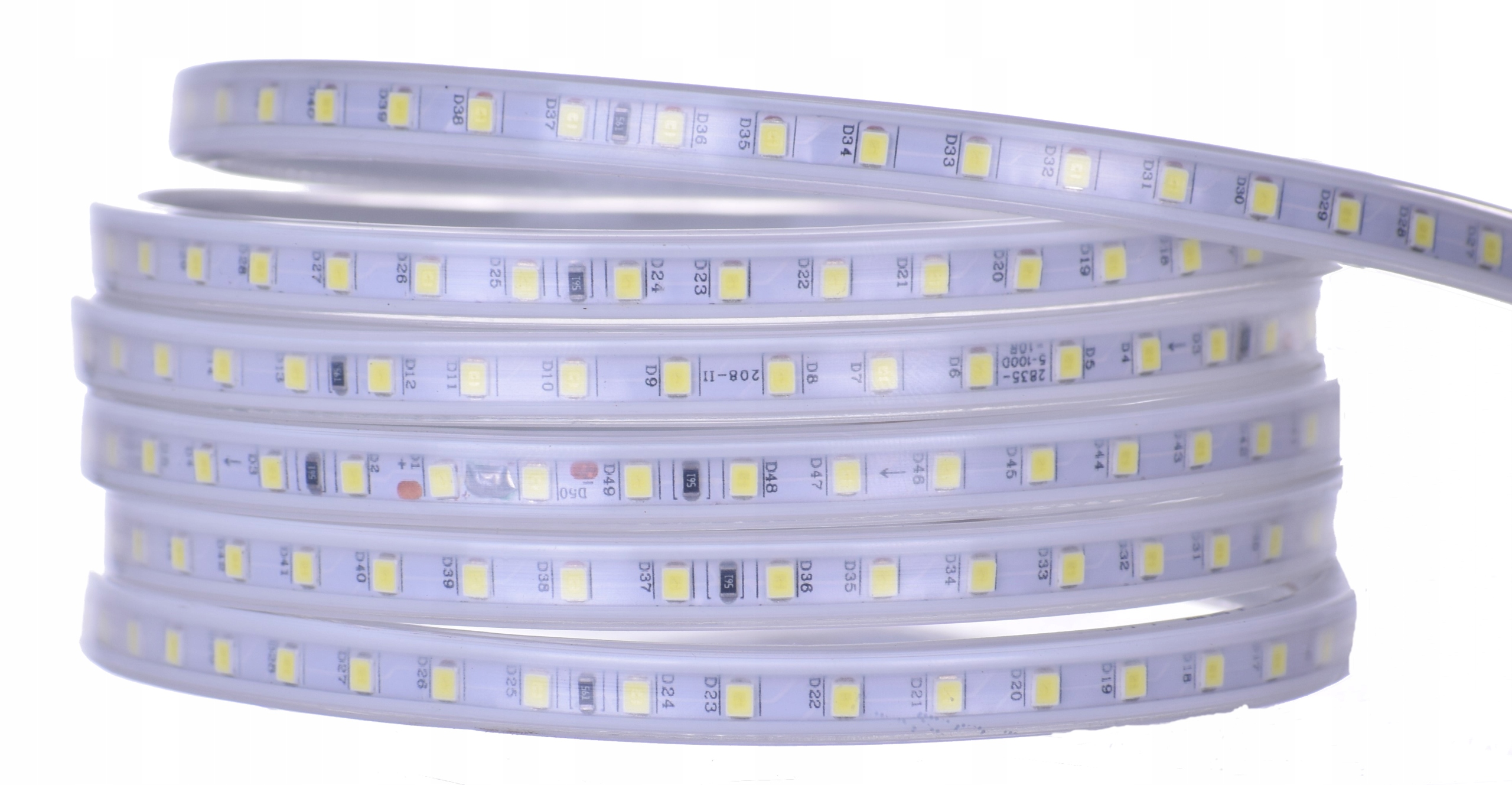 

2835 Taśma 100 Led na 1m 230V Bez Zasilacza Zimny