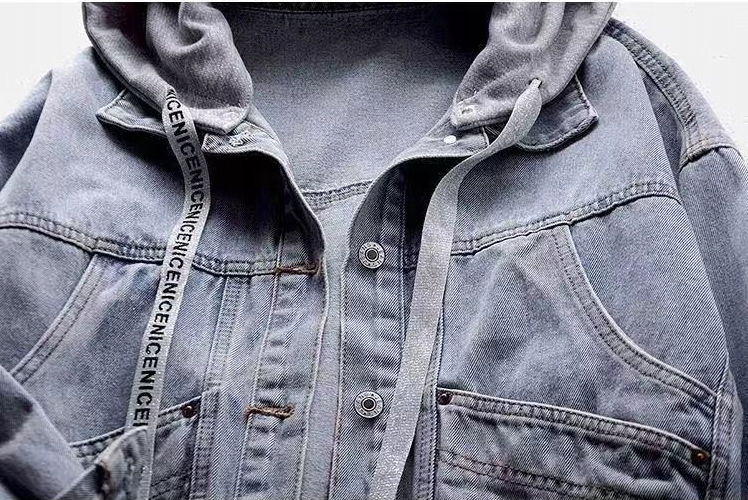 Klasyczna JEANSOWA PARKA KURTKA KATANA Z KAPTUREM DAMSKA XXL Kolekcja kurtka damska jeans