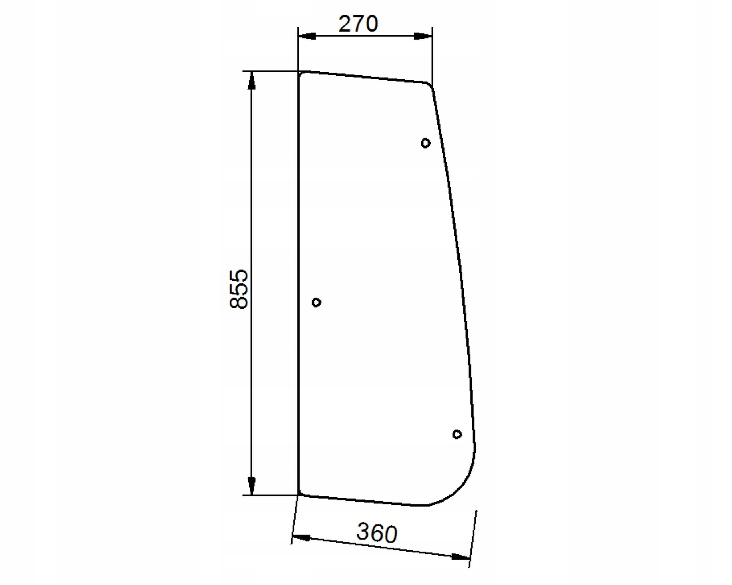 sklo Deutz Lamborghini Same boční pravé 04418829