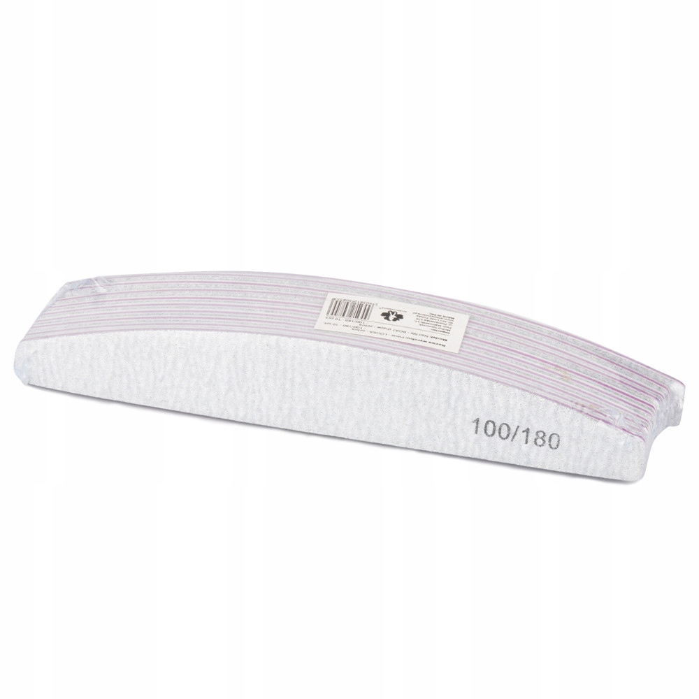 Pilnik Do Paznokci Łódka Zebra 100/180 x 10 SZTUK Rodzaj pilnik