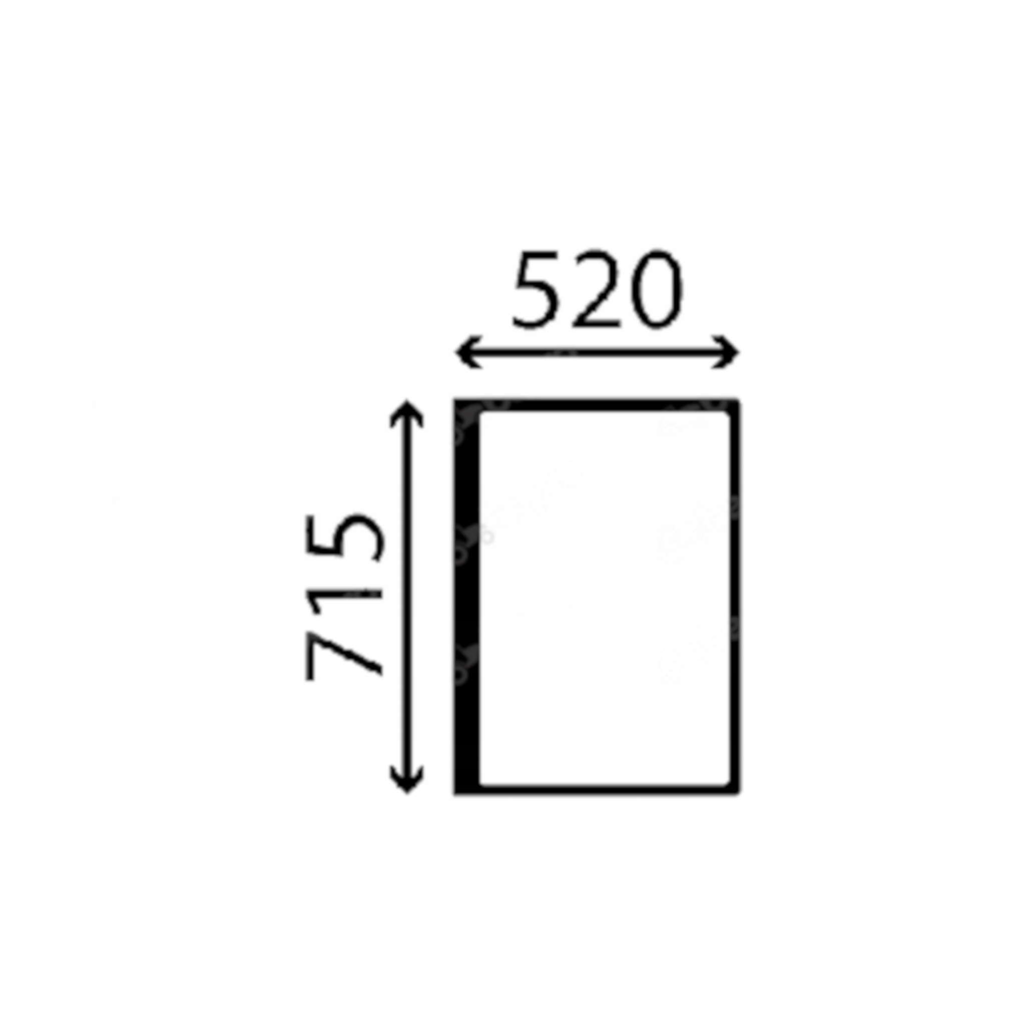 sklo Yanmar zadní 172455-67680 (3691)