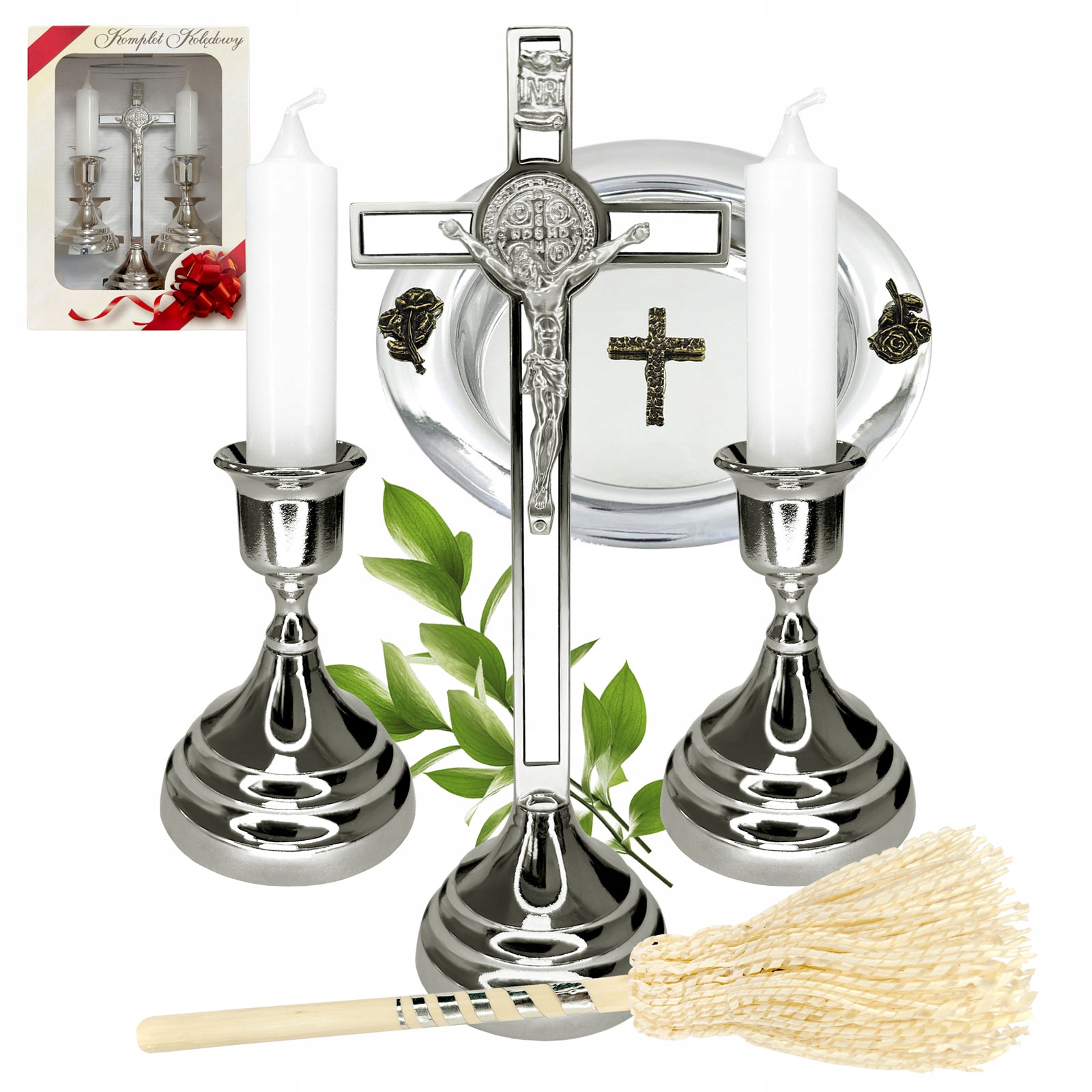 Tradiční stříbrný kolední komplet, velký, pro domácí použití, na koledu