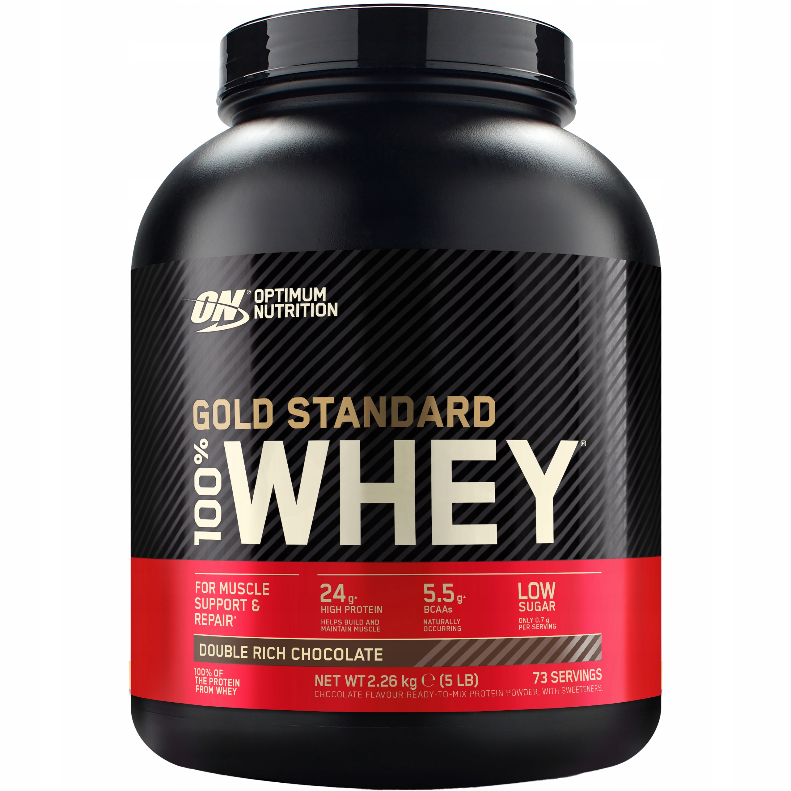 Syrovátkový Protein Optimum Nutrition Gold Standard 2260 g Čokoláda 73p