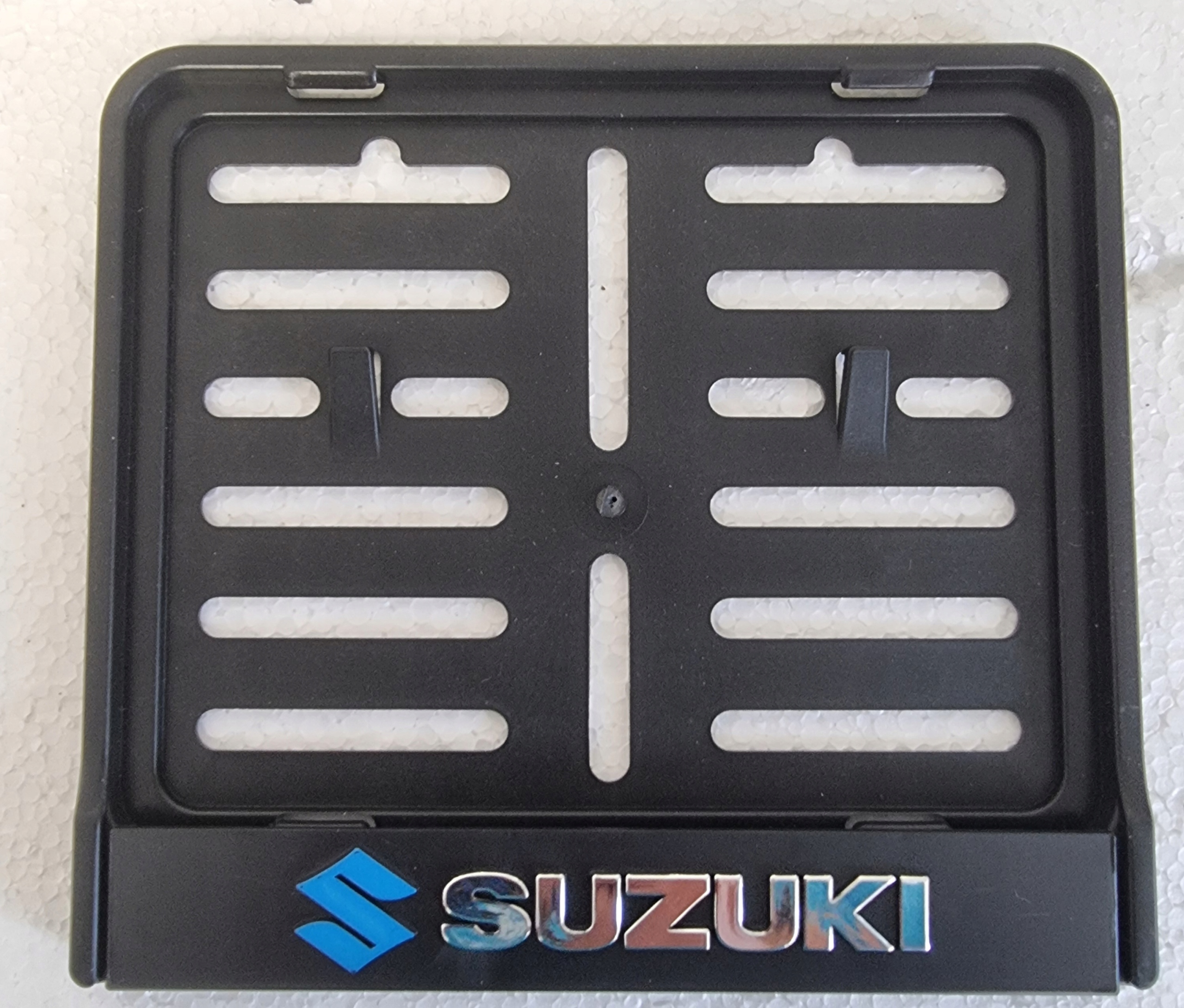 Ramka Rejestracyjna Motocyklowa Motorowa Suzuki 3D Blue