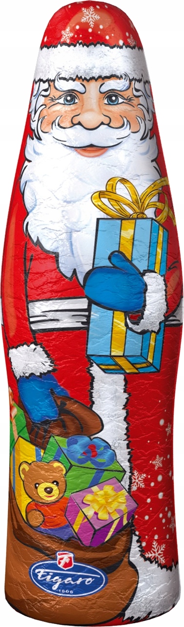 Levně Mikuláš Figurka z mléčné čokolády Prázdná uprostřed na Vánoce 40g 20 kusů