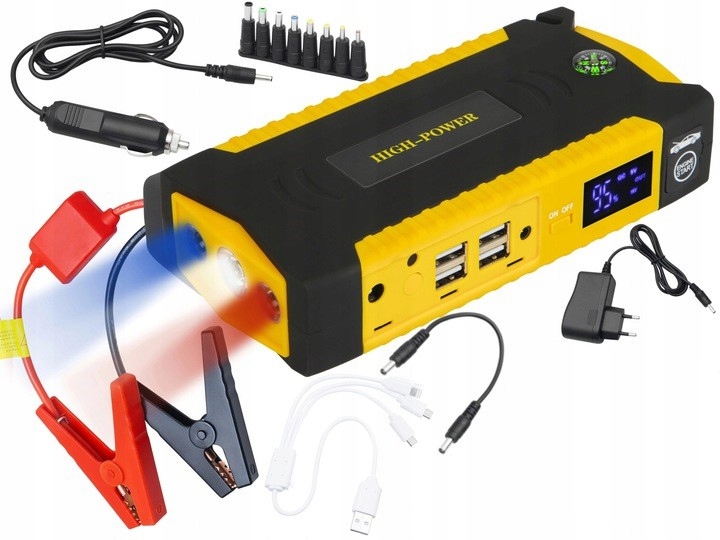 BOOSTER JUMP STARTER ПУСК 12V POWERBANK 20000