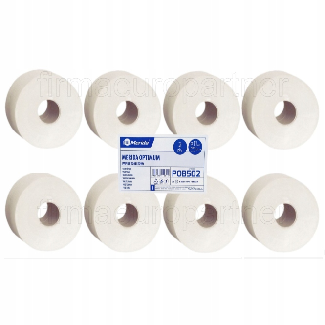 

Papier toaletowy Merida Optimum 8x50mb 2W POB502