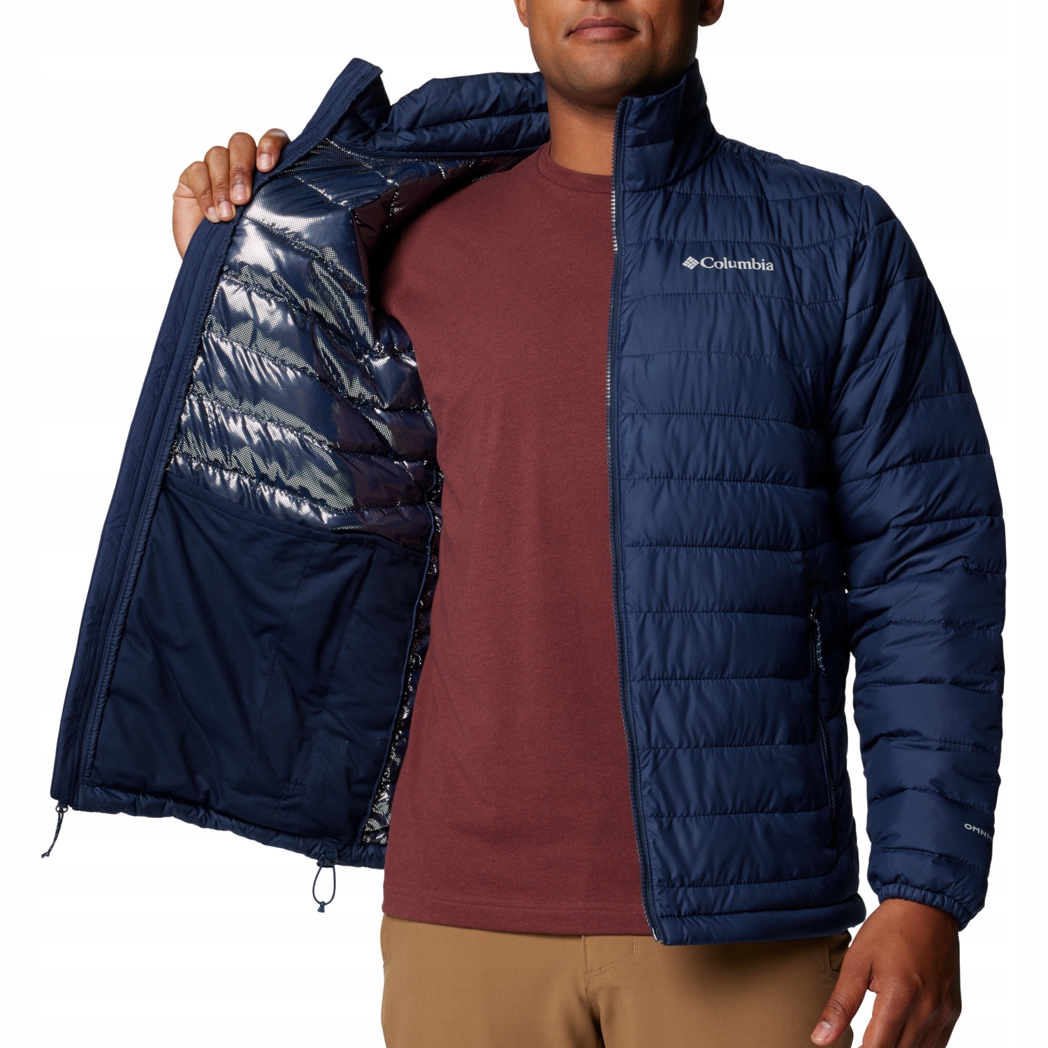 Columbia pánská péřová bunda bez kapuce Powder Lite II Jacket, velikost L
