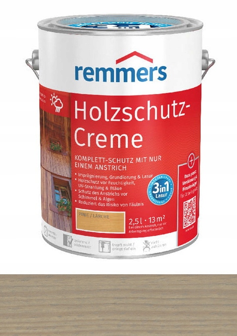 Remmers Impregnát na dřevo krémový 2,5L Stříbrnošedý