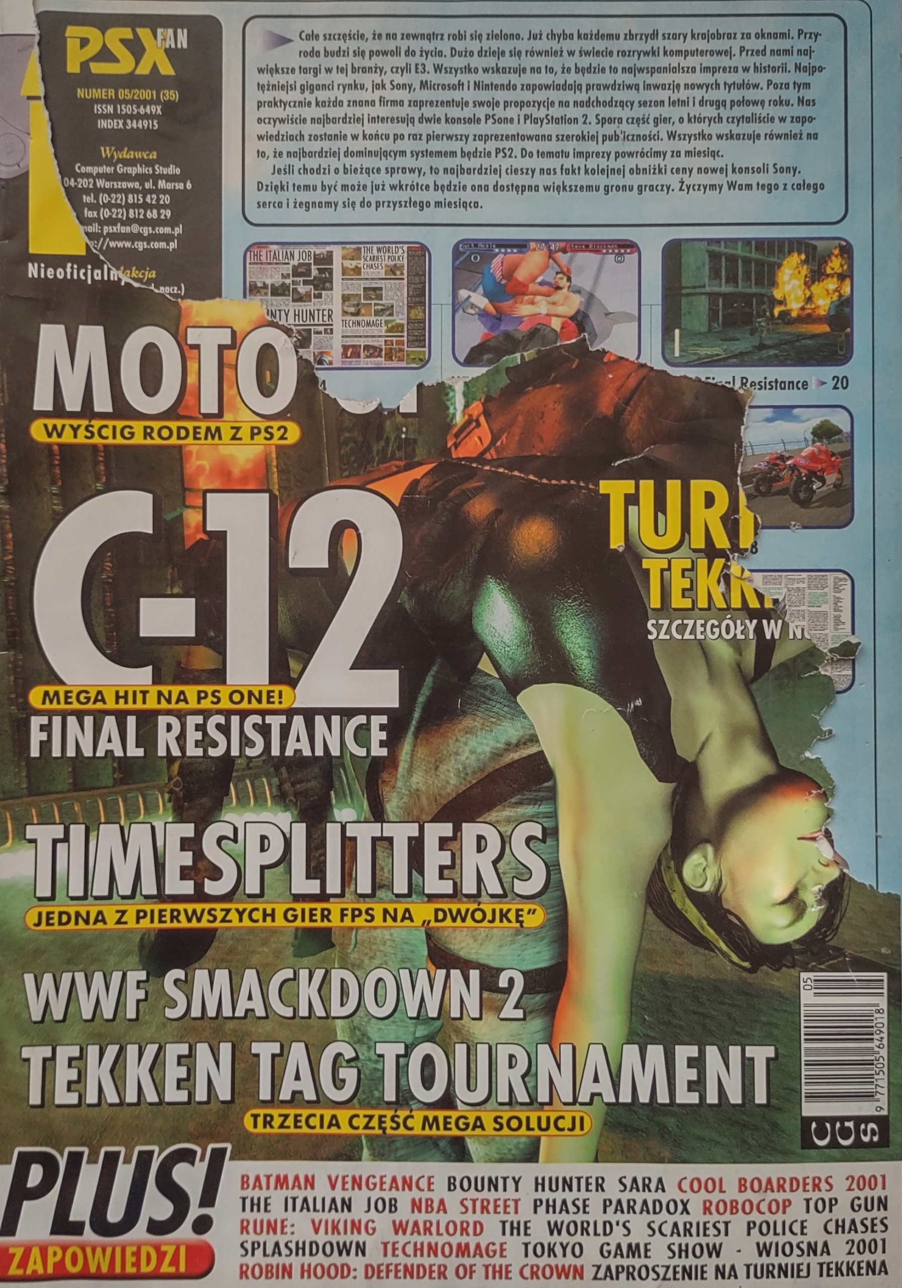 PSX Fan 5/2001 35 są plakaty Oni