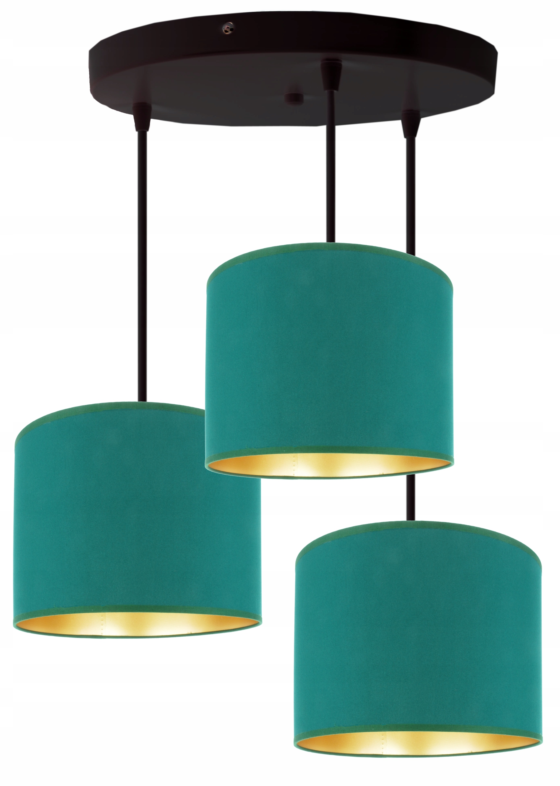 Moderní závěsná stropní lampa s lahvově zeleným stínidlem 20 cm, Led Novinka